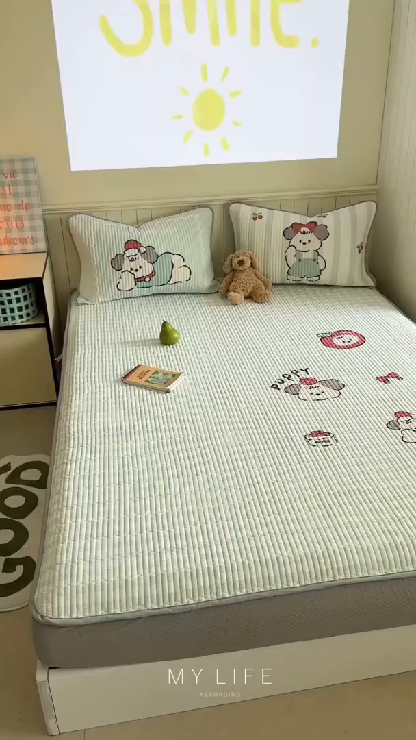 91家纺网 家纺一手货源 找家纺 柚子YOUTH 2025新款锦氨超柔果冻凉席 懒洋洋凉席