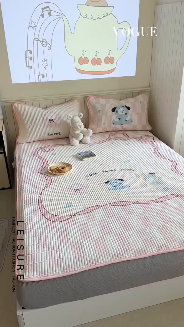 91家纺网 家纺一手货源 找家纺 柚子YOUTH 2025新款锦氨超柔果冻凉席 抱抱狗凉席