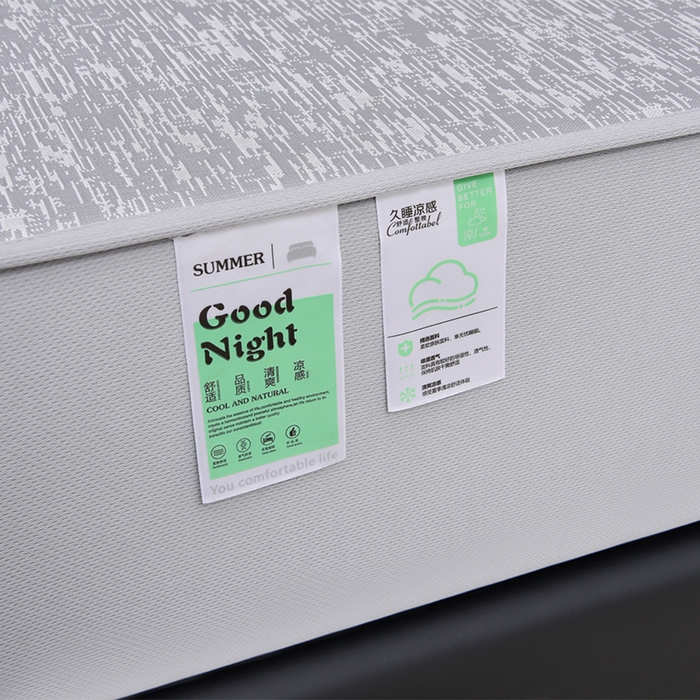 91家纺网 家纺一手货源 找家纺 芯诗曼家纺 2025新款三明治凉感丝提花冰丝席凉席三件套 莫兰-灰床笠款