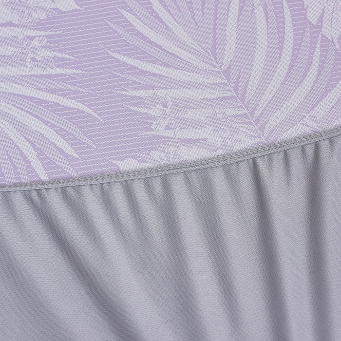 91家纺网 家纺一手货源 找家纺 芯诗曼家纺 2025新款三明治凉感丝提花冰丝席凉席三件套 叶语恋-紫床笠款