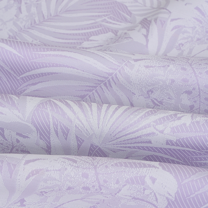 91家纺网 家纺一手货源 找家纺 芯诗曼家纺 2025新款三明治凉感丝提花冰丝席凉席三件套 叶语恋-紫床笠款