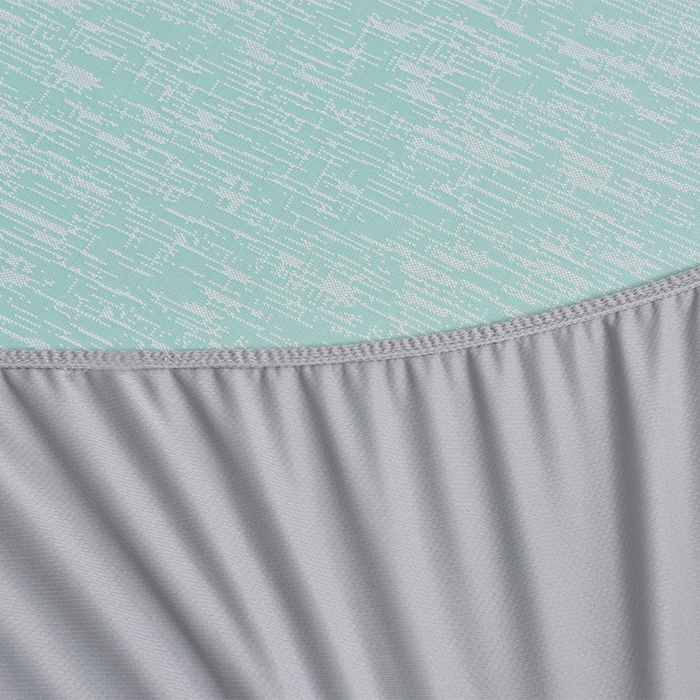 91家纺网 家纺一手货源 找家纺 芯诗曼家纺 2025新款三明治凉感丝提花冰丝席凉席三件套 莫兰-绿床笠款