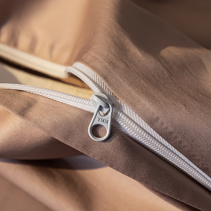 91家纺网 家纺一手货源 找家纺 轩和 2024新款70支埃及匹马棉纯色四件套床笠床单款5个尺寸不断货 山茶色