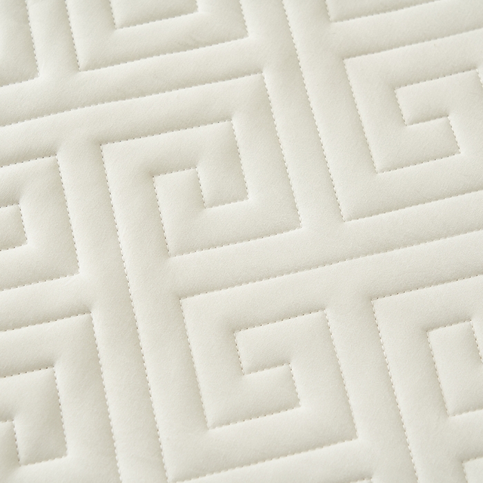 91家纺网 家纺一手货源 找家纺 鑫琪莱家纺 2026新款水洗棉绗绣夹棉床笠 夹棉床笠-米白