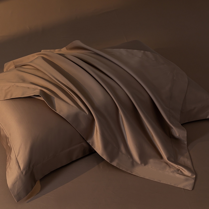 91家纺网 家纺一手货源 找家纺 轩和 2024新款70支埃及匹马棉纯色四件套床笠床单款5个尺寸不断货 谷香棕