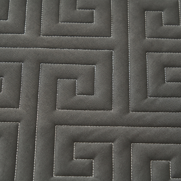 91家纺网 家纺一手货源 找家纺 鑫琪莱家纺 2026新款水洗棉绗绣夹棉床笠 夹棉床笠-深灰