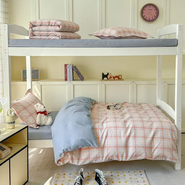 91家纺网 家纺一手货源 找家纺 鑫宇 2025新款磨毛130g加厚学生宿舍三件套床单床笠款学生上下铺六件套 奇遇