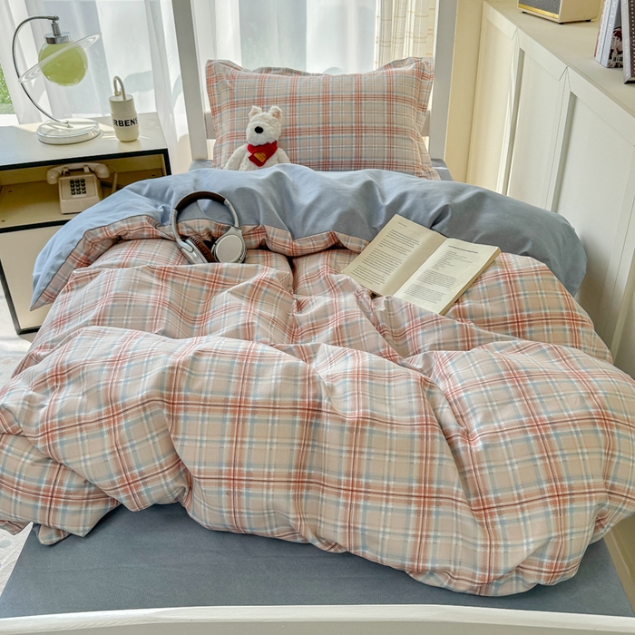 91家纺网 家纺一手货源 找家纺 鑫宇 2025新款磨毛130g加厚学生宿舍三件套床单床笠款学生上下铺六件套 奇遇