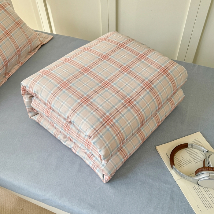 91家纺网 家纺一手货源 找家纺 鑫宇 2025新款磨毛130g加厚学生宿舍三件套床单床笠款学生上下铺六件套 奇遇