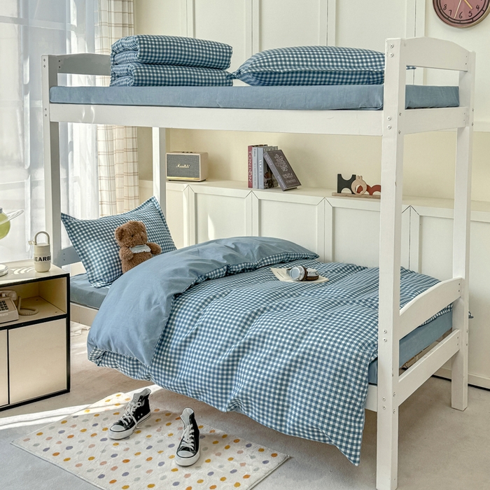 鑫宇 2025新款磨毛130g加厚学生宿舍三件套床单床笠款学生上下铺六件套 优格