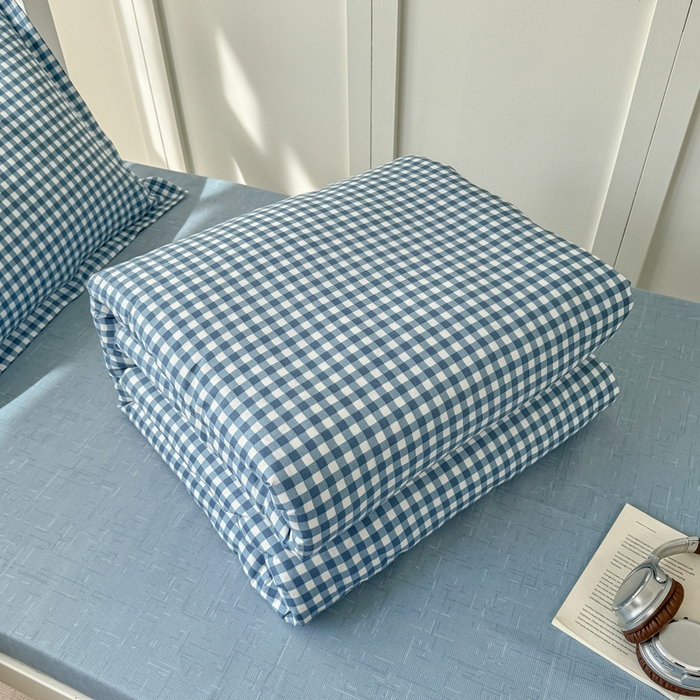 91家纺网 家纺一手货源 找家纺 鑫宇 2025新款磨毛130g加厚学生宿舍三件套床单床笠款学生上下铺六件套 优格