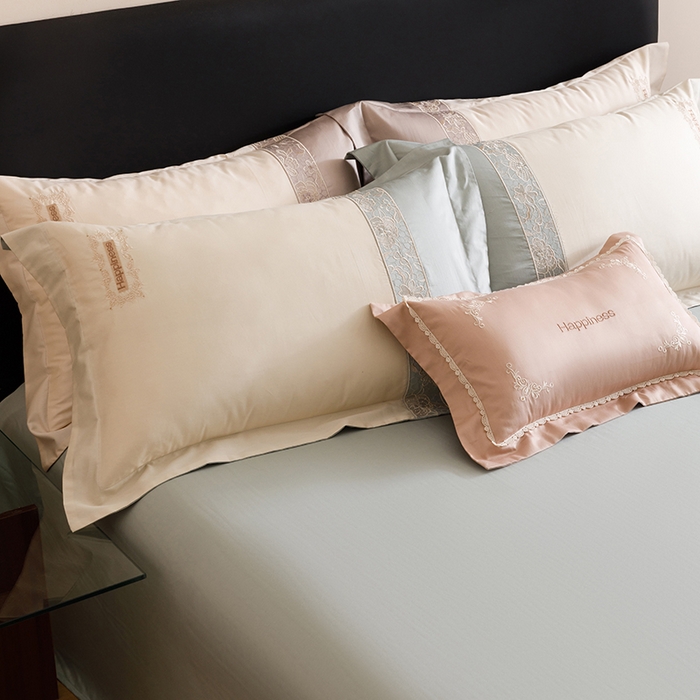 91家纺网 家纺一手货源 找家纺 （总）艾莱家纺 2025新款A类100支长绒棉纯棉四件套-玛格丽特