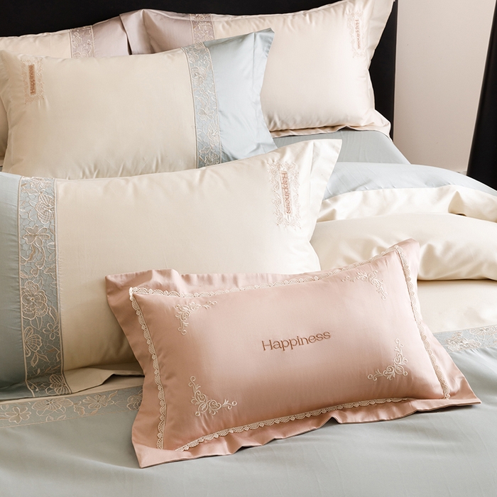 91家纺网 家纺一手货源 找家纺 （总）艾莱家纺 2025新款A类100支长绒棉纯棉四件套-玛格丽特