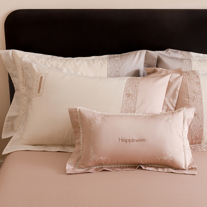 91家纺网 家纺一手货源 找家纺 艾莱家纺 2025新款A类100支长绒棉纯棉四件套-玛格丽特 玛格丽特-浅咖-奶油黄