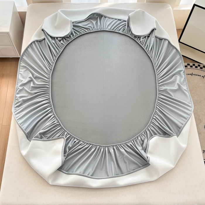 91家纺网 家纺一手货源 找家纺 （总）子曰 2025新款A类高分子PE小清新凉感席系列-床笠款