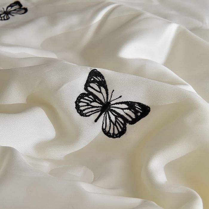 91家纺网 家纺一手货源 找家纺 （总）大麦家纺 2025新款水洗天丝绣花款夏被四件套