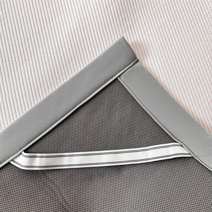 91家纺网 家纺一手货源 找家纺 雯豆家纺 2025新款PE高分子凉感提花凉席三件套绑带款席子平铺席 草莓甜心-绑带款