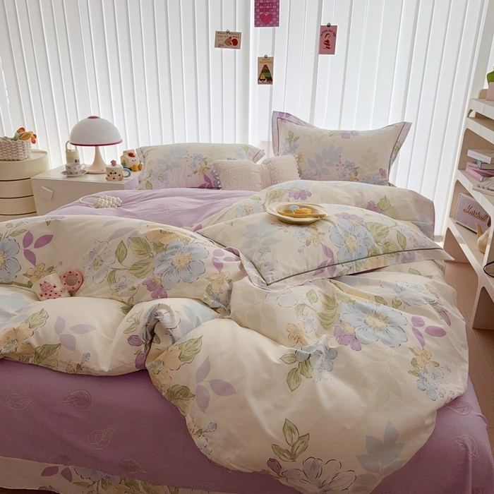 91家纺网 家纺一手货源 找家纺 于果 2025新款全棉13370四件套 水墨嫣然