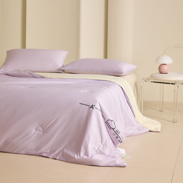 91家纺网 家纺一手货源 找家纺 （总）大彩家居 2025新款A类针织四季被-场景一