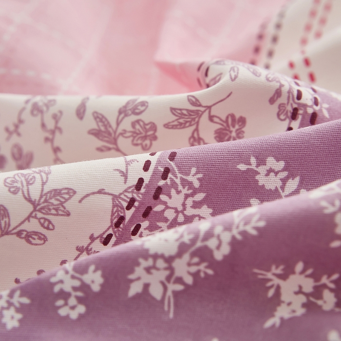 91家纺网 家纺一手货源 找家纺 黛妮雅 2025新款AB版全棉印花床单款全棉四件套 送买家秀 法式田园