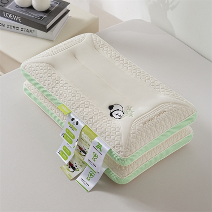 麦肯锡 2025新款7A抗菌熊猫亲子呵护家庭健康枕头枕芯 熊猫亲子儿童款30*50cm儿童款一只