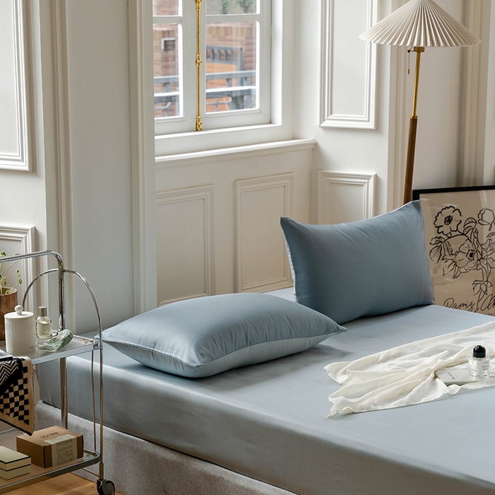 91家纺网 家纺一手货源 找家纺 （总）咏绒家纺工厂店 2025新款60S奥地利兰精天丝轻奢系列-单床笠