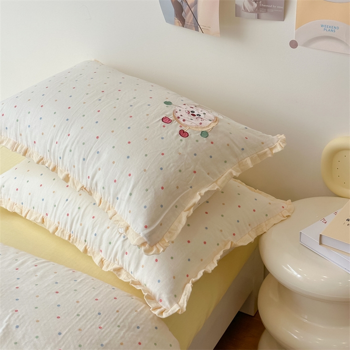 91家纺网 家纺一手货源 找家纺 潘朵拉家纺 2025新款全棉双层纱面包超人系列四件套 面包超人黄