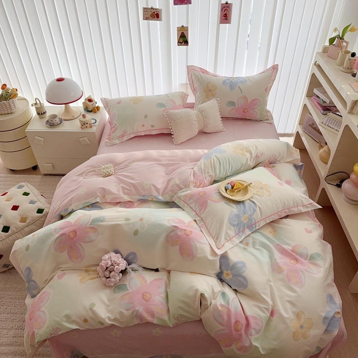 91家纺网 家纺一手货源 找家纺 于果 2025新款全棉13370四件套 满香庭