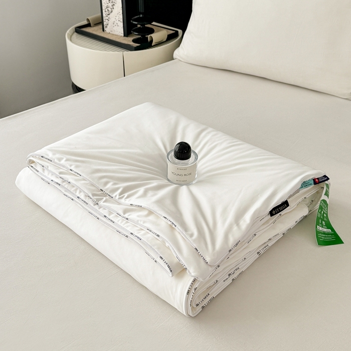 91家纺网 家纺一手货源 找家纺 茧羽世家 2025新款流光溢彩系列夏被夏被夏凉被空调被 流光溢彩 白