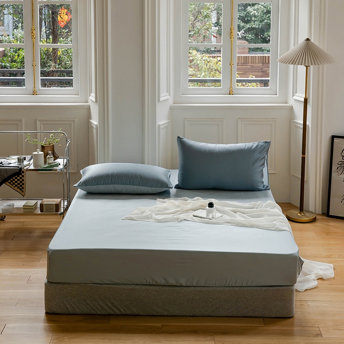 91家纺网 家纺一手货源 找家纺 （总）咏绒家纺工厂店 2025新款60S奥地利兰精天丝轻奢系列-单床笠