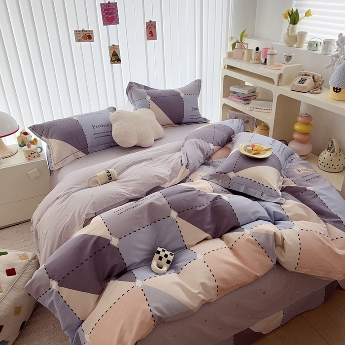 91家纺网 家纺一手货源 找家纺 于果 2025新款全棉13370四件套 罗宾