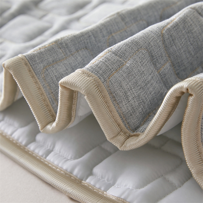 91家纺网 家纺一手货源 找家纺 情恒家纺 2025新款麻布全包床头罩 麻布-烟雾灰