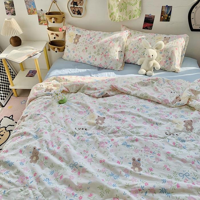 91家纺网 家纺一手货源 找家纺 2025新款1活性印染水洗棉大豆夏被 夏被-好伙伴