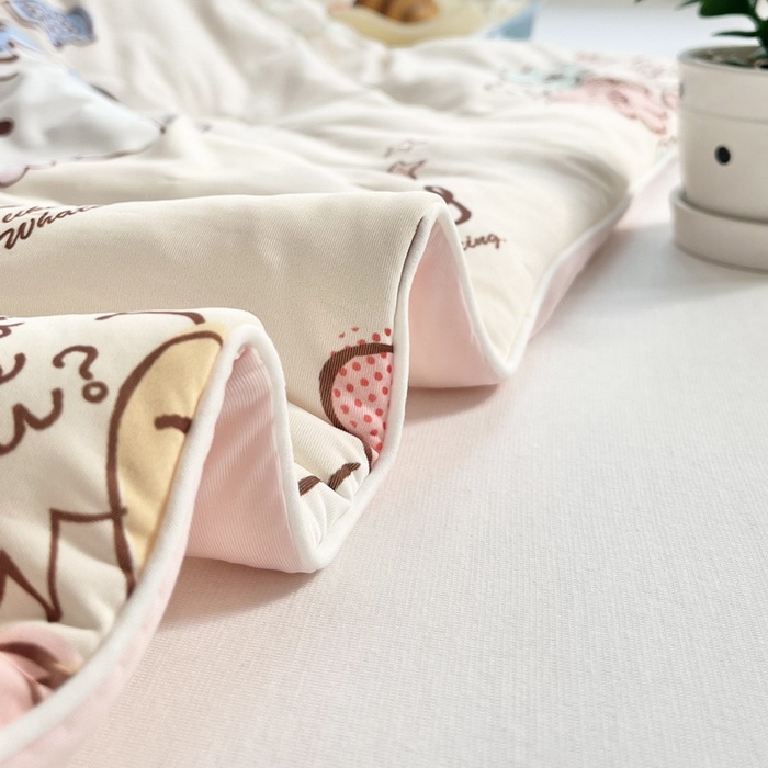 91家纺网 家纺一手货源 找家纺 蘭菲家纺 2025新款三丽鸥卡通印花夏被 9分甜