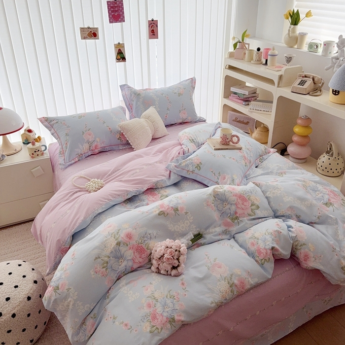 91家纺网 家纺一手货源 找家纺 于果 2025新款全棉13370四件套 暖阳