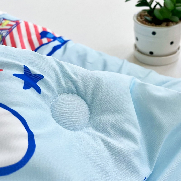 91家纺网 家纺一手货源 找家纺 蘭菲家纺 2025新款三丽鸥卡通印花夏被 聚餐小版