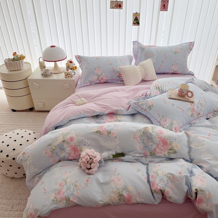 91家纺网 家纺一手货源 找家纺 于果 2025新款全棉13370四件套 暖阳