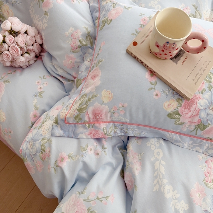 91家纺网 家纺一手货源 找家纺 于果 2025新款全棉13370四件套 暖阳