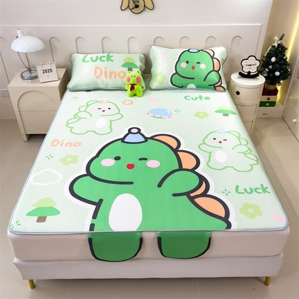 兄弟坊 2025新款大版立体卡通异形碳光冰丝席 恐龙来了