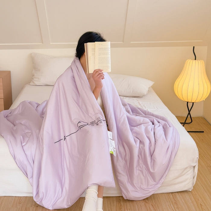 91家纺网 家纺一手货源 找家纺 （总）大彩家居 2025新款A类针织四季被-场景二