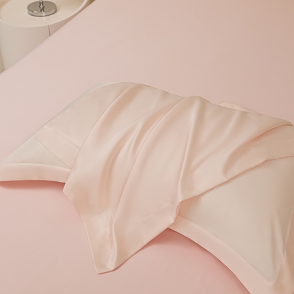 91家纺网 家纺一手货源 找家纺 （总）多乐家纺 2025新款水洗冰丝真丝纯色双拼枕套