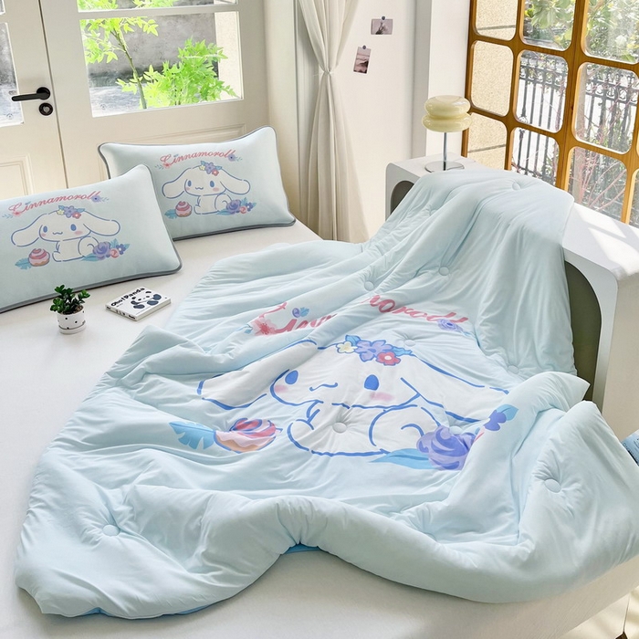 91家纺网 家纺一手货源 找家纺 蘭菲家纺 2025新款三丽鸥卡通印花夏被 泡芙