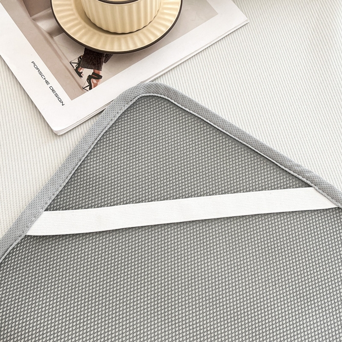 91家纺网 家纺一手货源 找家纺 子曰 2025新款A类高分子PE小清新凉感席系列-床垫款 小清新-白