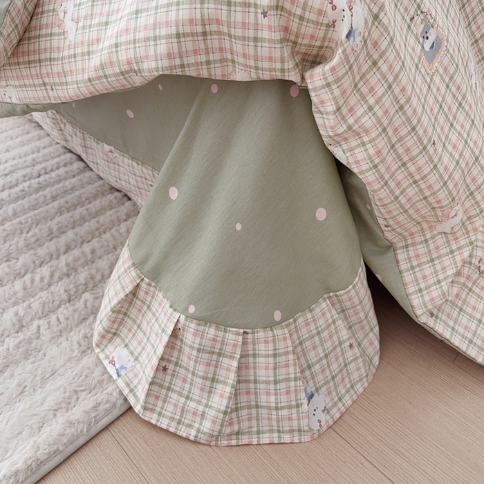 91家纺网 家纺一手货源 找家纺 于果 2025新款全棉13370四件套 汪汪假日