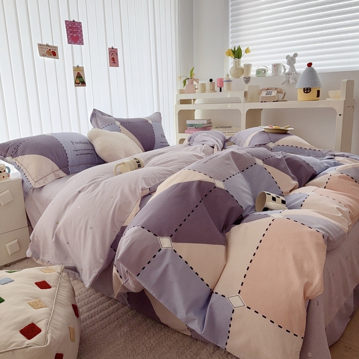 91家纺网 家纺一手货源 找家纺 于果 2025新款全棉13370四件套 罗宾