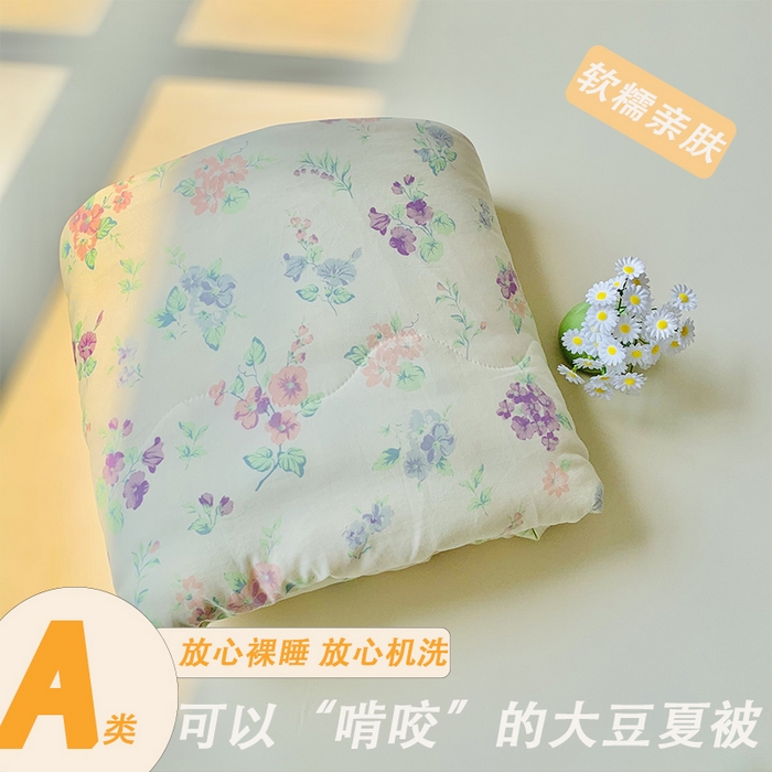 91家纺网 家纺一手货源 找家纺 2025新款1活性印染水洗棉大豆夏被 组合图