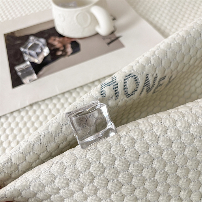 91家纺网 家纺一手货源 找家纺 雯豆家纺 2025新款PE凉感提花冰丝床笠三件套全包中分子床罩床垫保护套 琪琪小狗-床笠款