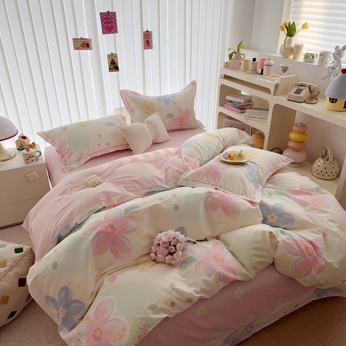 91家纺网 家纺一手货源 找家纺 于果 2025新款全棉13370四件套 满香庭