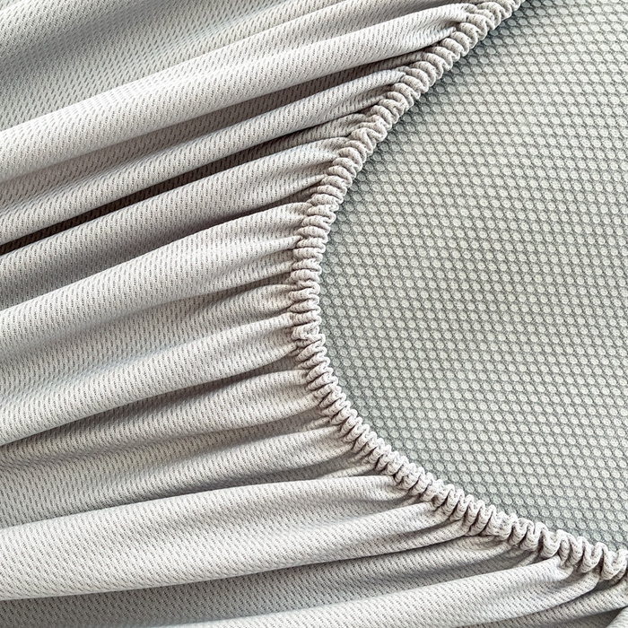 91家纺网 家纺一手货源 找家纺 子曰 2025新款A类高分子PE小清新凉感席系列-床笠款 小清新-天蓝