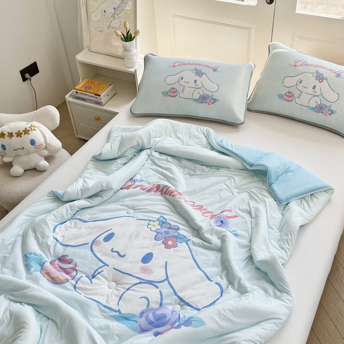 91家纺网 家纺一手货源 找家纺 蘭菲家纺 2025新款三丽鸥卡通印花夏被 泡芙